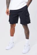 Fixed Waist Cargo Zip Detail Short