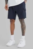 Fixed Waist Cargo Zip Detail Short