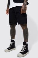 Fixed Waist Relaxed Rip and Repair Cargo Short