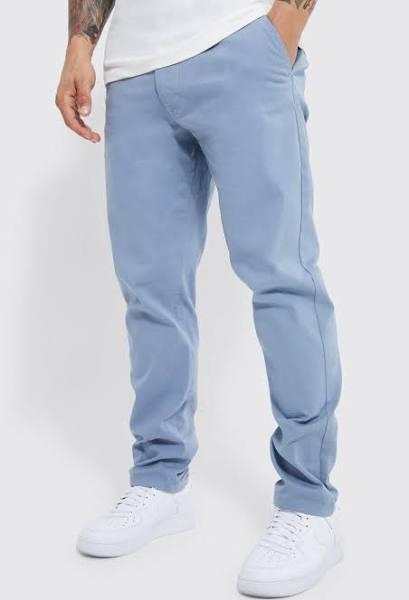 Fixed Waist Stretch Slim Chino