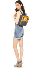 Fjallraven Kanken Mini Backpack - Navy / Warm Yellow