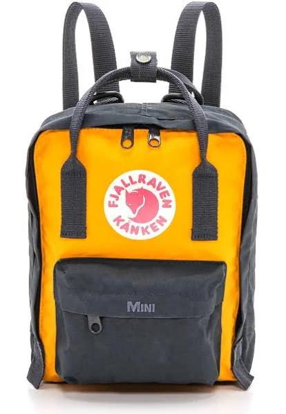 Fjallraven Kanken Mini Backpack - Navy / Warm Yellow