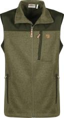 Fjallraven - Men&s Buck Fleece Vest, Laurel Green-Deep Forest, M