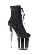 FLAMINGO-1020G Black Glitter/Black Glitter US 11