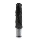 FLAMINGO-1020G Black Glitter/Black Glitter US 11