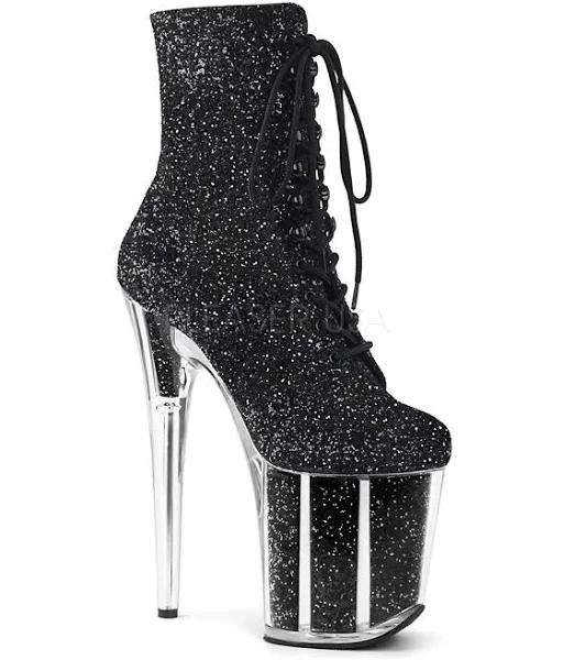 FLAMINGO-1020G Black Glitter/Black Glitter US 11
