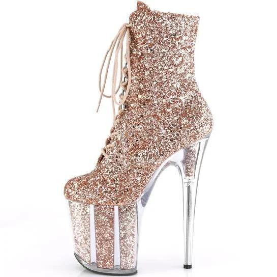 FLAMINGO-1020G - Rose Gold Glitter/Rose Gold Glitter 7