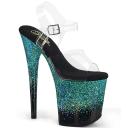 FLAMINGO-808SS - Clr/Blk-Turquoise Multi Glitter 9