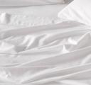 Flannelette White Plain-Dyed Sheet Set by Linen House