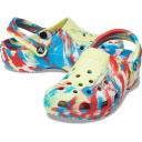 Flaps Crocs Classic Marbled Clog 206867 SULPHUR / MULTI