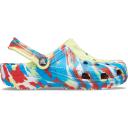 Flaps Crocs Classic Marbled Clog 206867 SULPHUR / MULTI