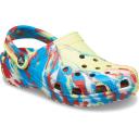 Flaps Crocs Classic Marbled Clog 206867 SULPHUR / MULTI