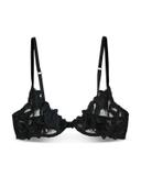 Fleur du Mal Women's Lily Embroidery Longline Demi Bra - Orange - Size 34d - Clementine