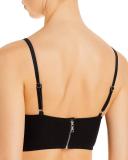 Fleur du Mal Women's Lily Embroidery Longline Demi Bra - Orange - Size 36c - Clementine