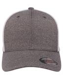 Flexfit 6311 Melange Trucker Mesh, Price/each - Dk H.Gry/White, One Size