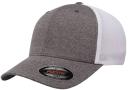 Flexfit 6311 Melange Trucker Mesh, Price/each - Dk H.Gry/White, One Size
