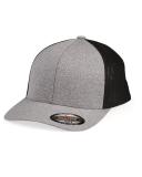 Flexfit 6311 Melange Trucker Mesh, Price/each - Dk H.Gry/White, One Size