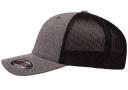 Flexfit 6311 Melange Trucker Mesh, Price/each - Dk H.Gry/White, One Size