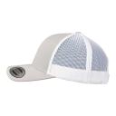 Flexfit Retro Trucker Snapback Cap - Silver / White