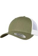 Flexfit Retro Trucker Snapback Cap - Silver / White
