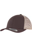 Flexfit Retro Trucker Snapback Cap - Silver / White