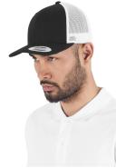 Flexfit Retro Trucker Snapback Cap - Silver / White
