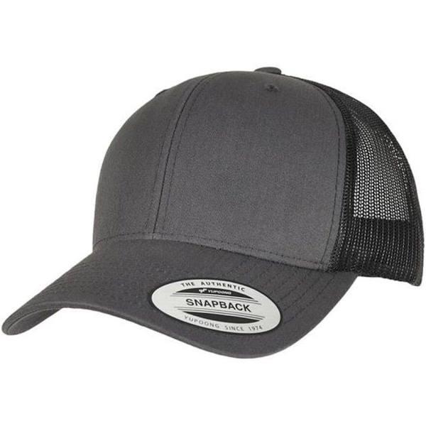 Flexfit Retro Two Tone Trucker Cap Charcoal/Black One Size
