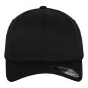Flexfit Wooly Combed Stretchable Cap - Black