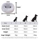 Floofi Calming Soft Pet Bed, M / Brown
