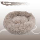 Floofi Calming Soft Pet Bed, M / Brown