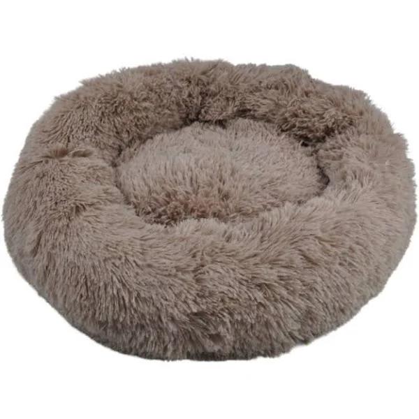 Floofi Calming Soft Pet Bed, M / Brown