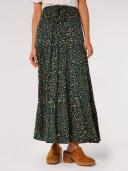 Floral Smock Maxi Skirt