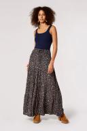 Floral Smock Maxi Skirt