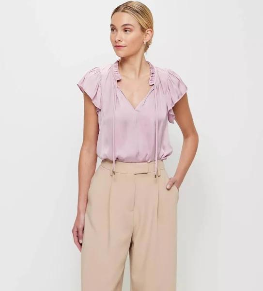 Flutter Sleeve Tie Blouse - Preview