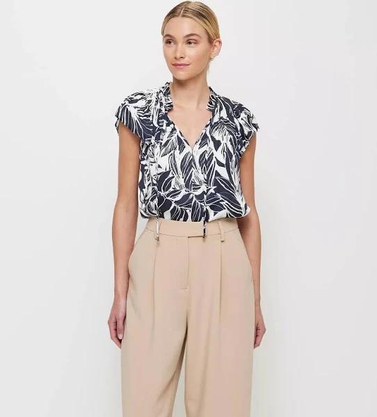 Flutter Sleeve Tie Blouse - Preview