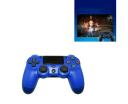 For PS4 Host Game Wireless Bluetooth Game Controller with Lights (Blue)