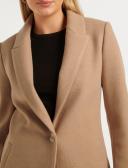 Forever New Becca Single Breasted Coatigan in Brown Camel 14