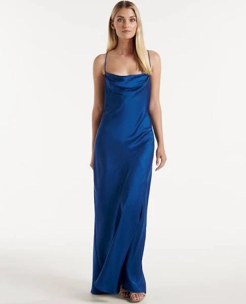Forever New Blair Back Detail Maxi Dress in Blue 8