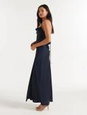 Forever New Blair Back Detail Maxi Dress in Navy 12