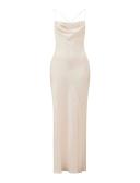 Forever New Blair Back Detail Maxi Dress in White 10