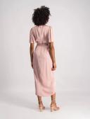 Forever New Carolina Satin Midi Dress in Pink 8