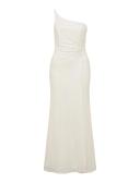 Forever New Carolyn Sequin Asymmetrical Gown in White 16
