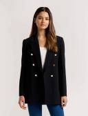 Forever New Chloe Military Blazer in Black 16