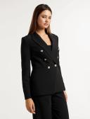 Forever New Chloe Military Blazer in Black 16