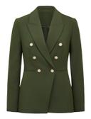Forever New Chloe Military Blazer in Green Khaki 10