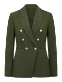 Forever New Chloe Military Blazer in Green Khaki 4