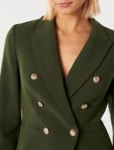Forever New Chloe Military Blazer in Green Khaki 8
