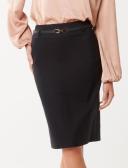 Forever New Diana Belted Pencil Skirt in Navy 16