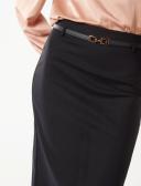 Forever New Diana Belted Pencil Skirt in Navy 16
