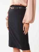 Forever New Diana Belted Pencil Skirt in Navy 16